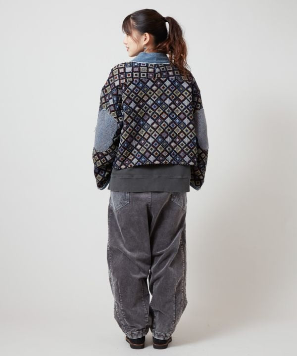 Corduroy Patchwork Pants