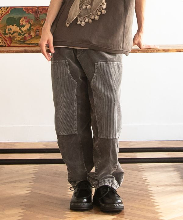 Corduroy Patchwork Pants