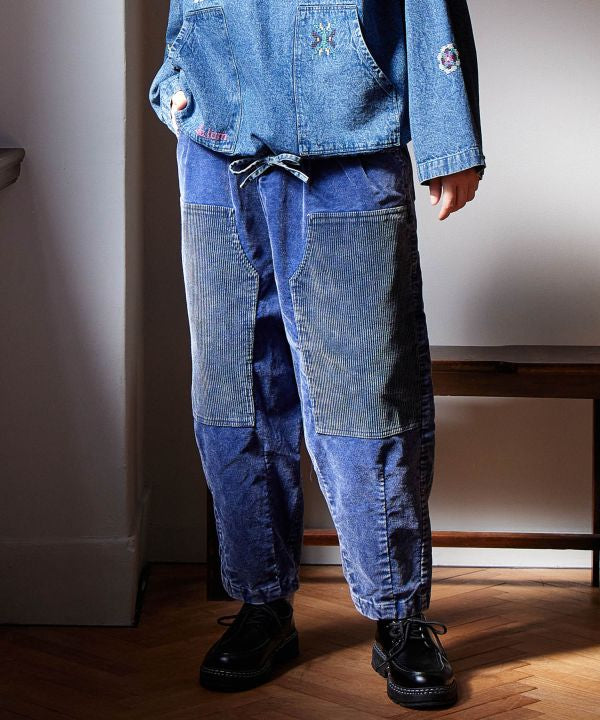 Corduroy Patchwork Pants
