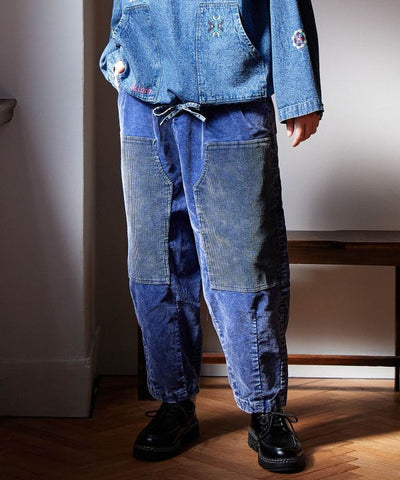 Corduroy Patchwork Pants