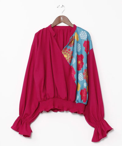 Peony Pattern Layered Top