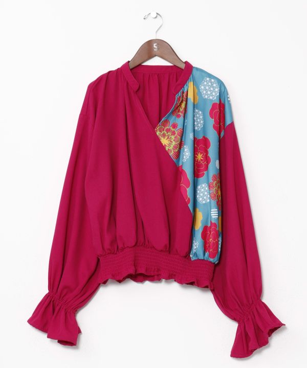 Peony Pattern Layered Top