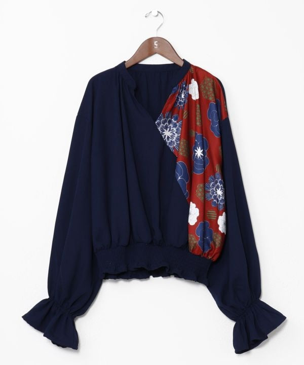 Peony Pattern Layered Top