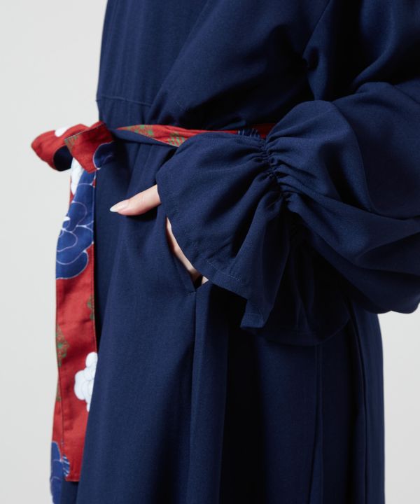 Peony Pattern Layered Dress