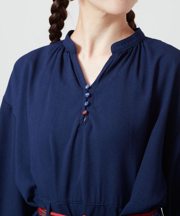 Peony Pattern Layered Dress