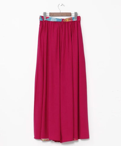 Peony Pattern Wide Pants