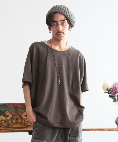 Men's Dolman Sleeve Top & Ribbed Tank Set