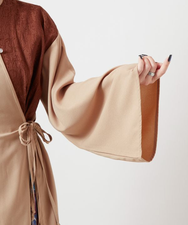 Peony Crane Crossover Dress