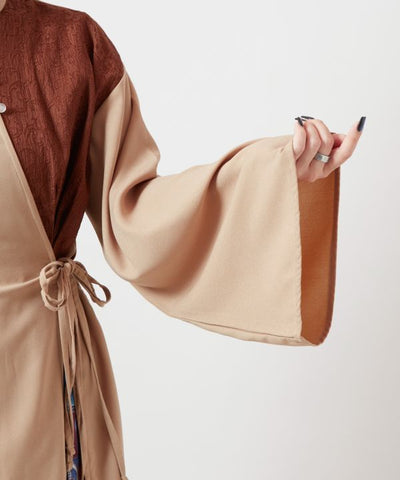 Peony Crane Crossover Dress