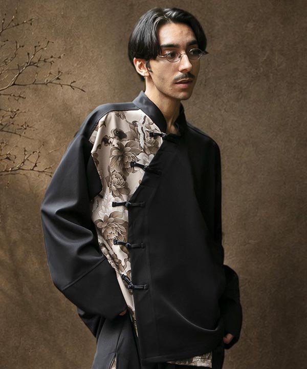 Asian Bohemian Men's Top by AMINA - Ametsuchi