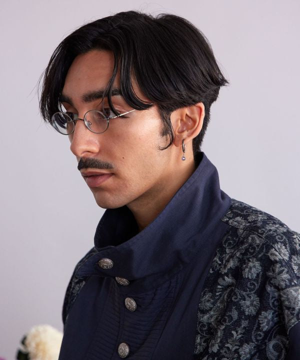 Natural Stone Ethnic Hoop Earrings Earrings by AMINA - Ametsuchi