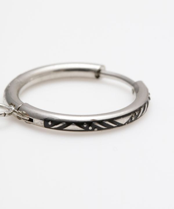 Natural Stone Ethnic Hoop Earrings Earrings by AMINA - Ametsuchi