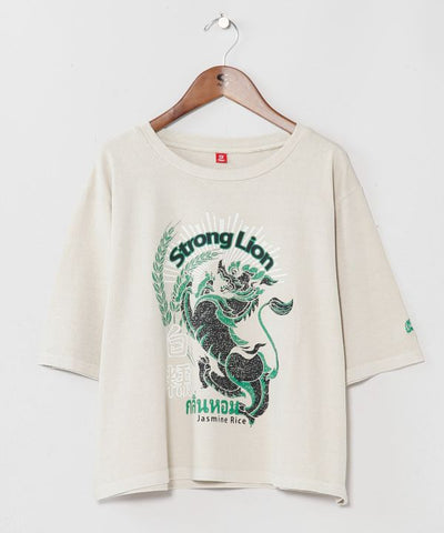 Vintage-Inspired 3/4 Sleeve T-Shirt by AMINA - Ametsuchi