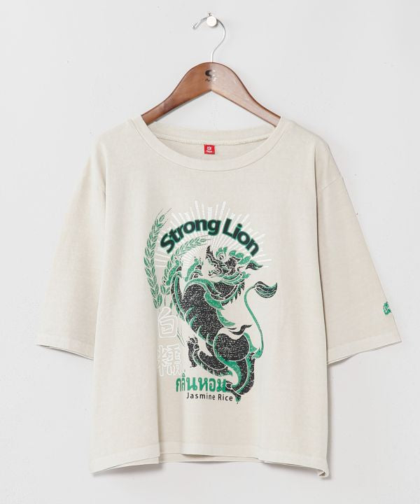 Vintage-Inspired 3/4 Sleeve T-Shirt by AMINA - Ametsuchi