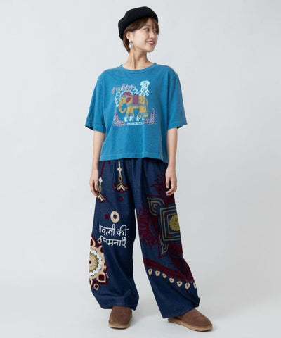 Vintage-Inspired 3/4 Sleeve T-Shirt by AMINA - Ametsuchi