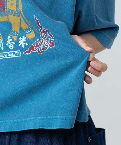 Vintage-Inspired 3/4 Sleeve T-Shirt by AMINA - Ametsuchi