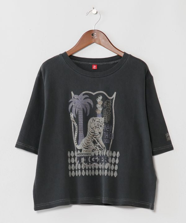 Vintage-Inspired 3/4 Sleeve T-Shirt by AMINA - Ametsuchi