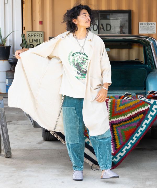 Men's Vintage-Inspired 3/4 Sleeve T-Shirt by AMINA - Ametsuchi