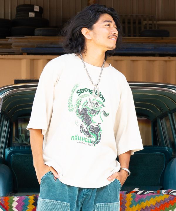 Men's Vintage-Inspired 3/4 Sleeve T-Shirt by AMINA - Ametsuchi