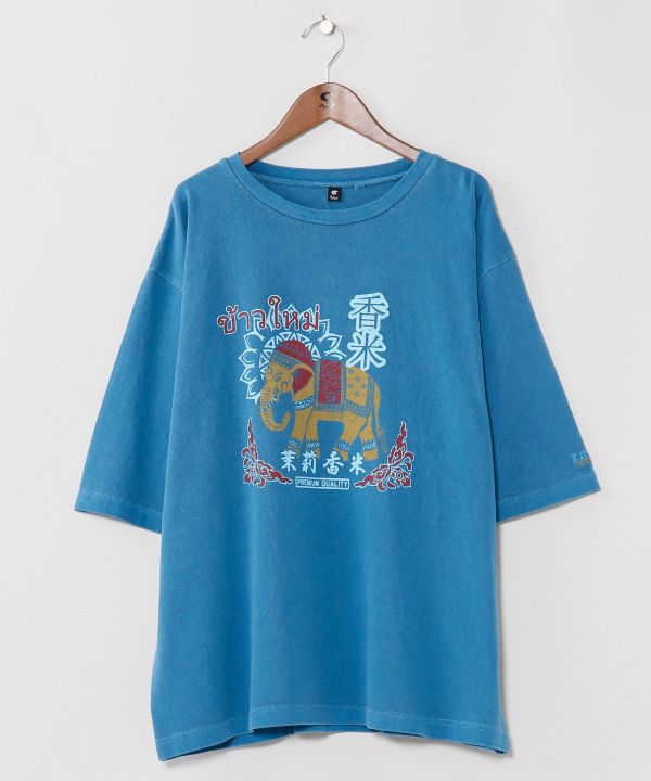 Men's Vintage-Inspired 3/4 Sleeve T-Shirt by AMINA - Ametsuchi