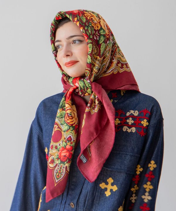 Elegant Floral Scarf