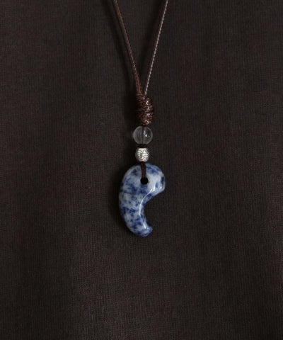 Magatama Pendant Necklace