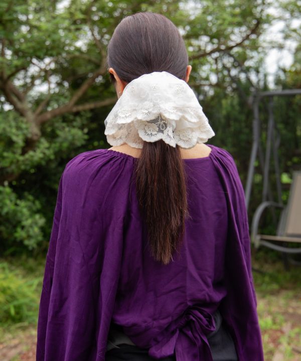 ผ้ารัดผมปักลายดอกไม้