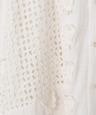 Embroidered Schiffli Patchwork Shirt