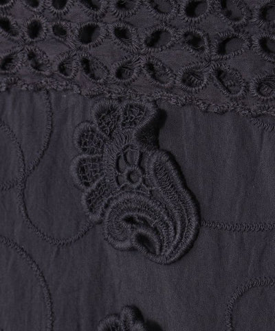 Embroidered Schiffli Patchwork Shirt