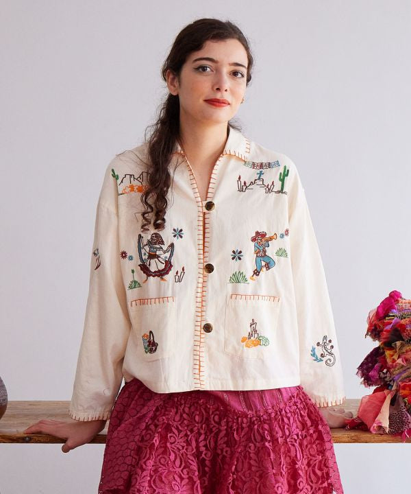 Vivid Embroidered Shirt
