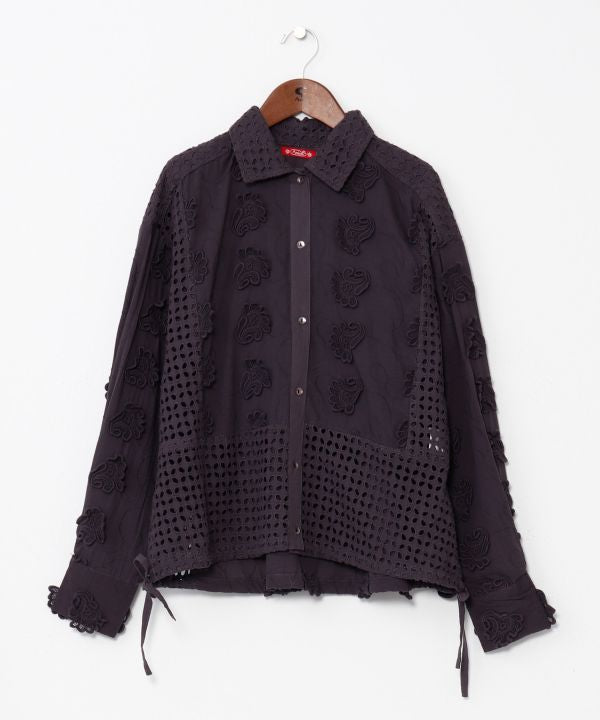 Patchwork Embroidered Cotton Shirt