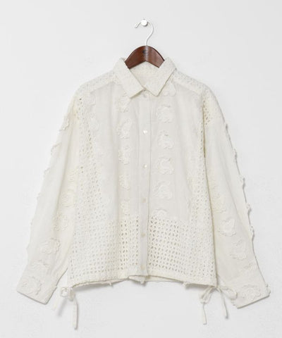 Patchwork Embroidered Cotton Shirt