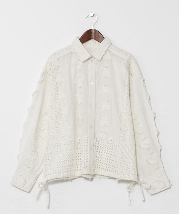 Patchwork Embroidered Cotton Shirt