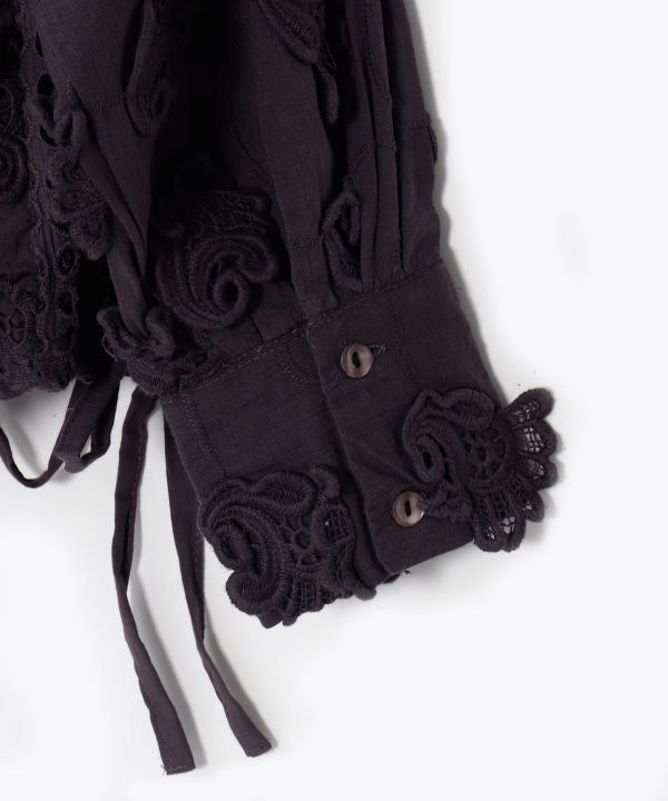 Patchwork Embroidered Cotton Shirt