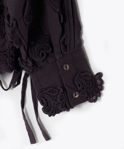 Patchwork Embroidered Cotton Shirt