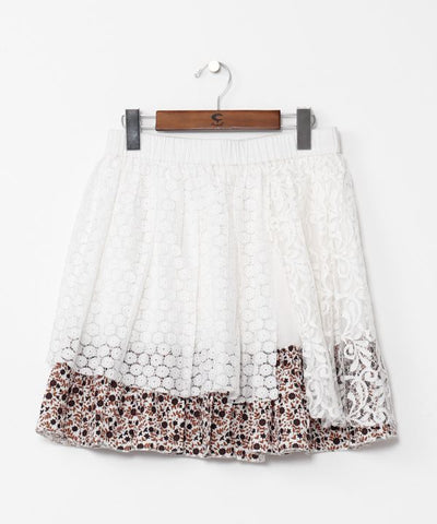 Layered Lace Mini Skirt
