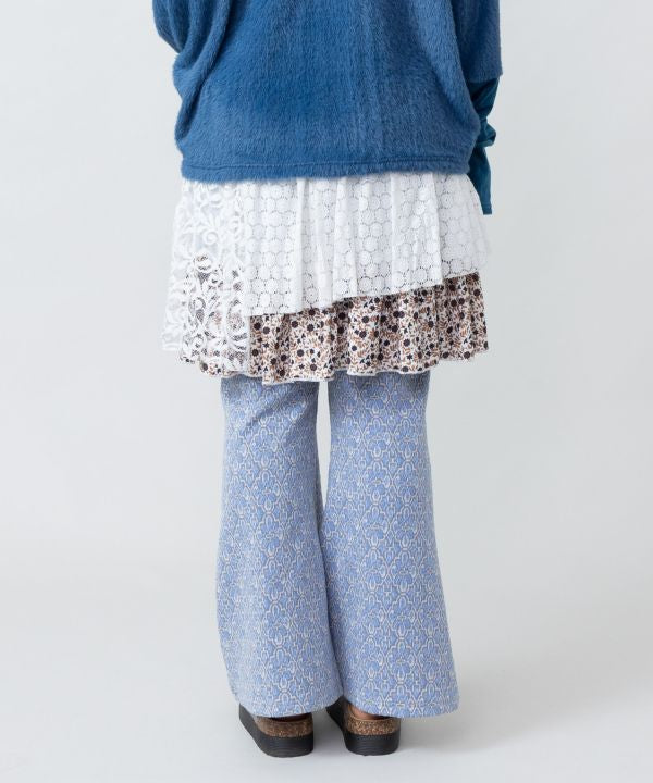 Layered Lace Mini Skirt by AMINA - Ametsuchi