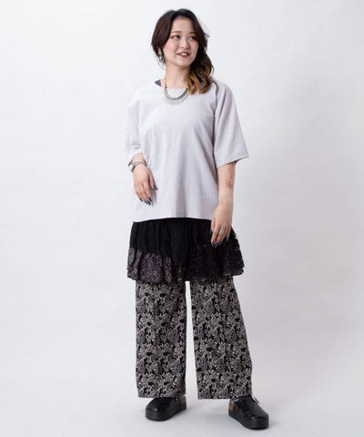 Layered Lace Mini Skirt by AMINA - Ametsuchi