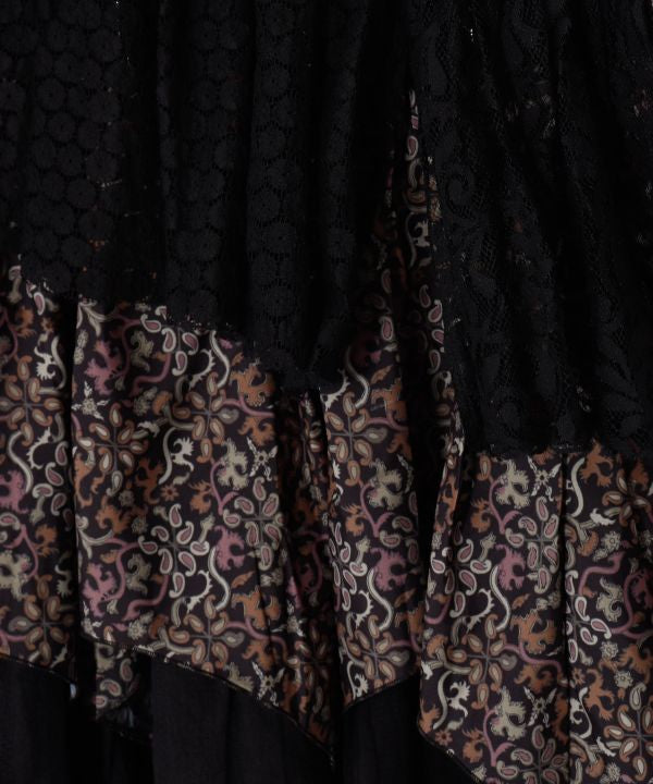 Layered Lace Long Skirt