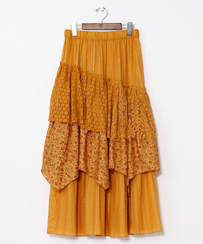 Layered Lace Long Skirt