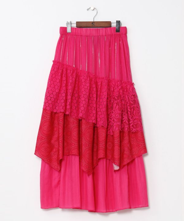 Layered Lace Long Skirt