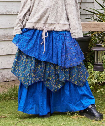 Layered Lace Long Skirt by AMINA - Ametsuchi