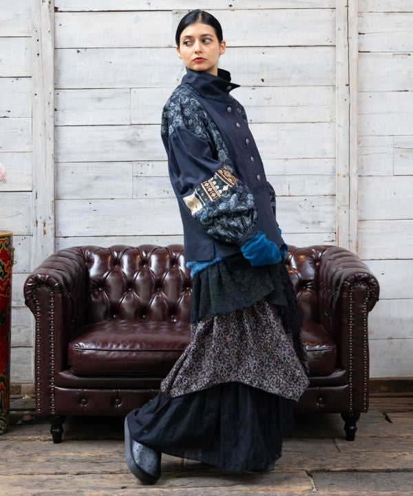 Layered Lace Long Skirt by AMINA - Ametsuchi