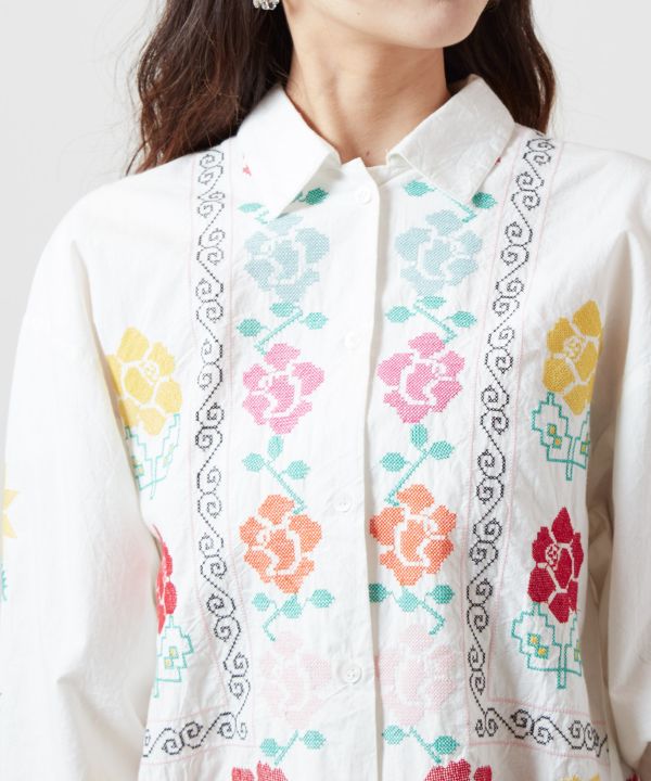 Embroidered Statement Shirt