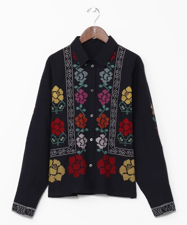 Embroidered Statement Shirt