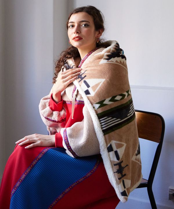 Colorful Beads Hoop Earrings