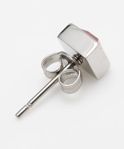 Asymmetric Moon & Stone Earrings