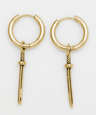 Slim Sword Dangle Earrings