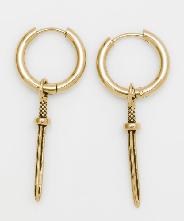 Slim Sword Dangle Earrings