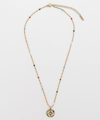 Colorful Sun Motif Necklace